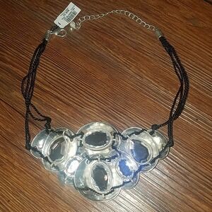 NWT CHICO'S RARE REVERSIBLE crystal necklace, $58